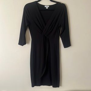Sundance black v-neck tulip dress